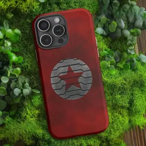 Winter Soldier Tough Phone Case, Bucky Barnes merch, Superhero Gift Fan Accessory - Personalized For iP 16 15 14 13 12 11Plus Pro Max Mini