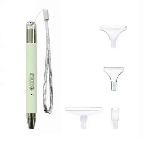 USB Rechargeable 5D Diamond Arts Colorful Painting Pen Set with LED Light, Square & Round Bead Applicator, Plastic DIY Craft Kit for Adults, Diamond Art Tools