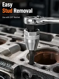 6-13mm Heavy Duty Bolt Extractor Socket Set, Damaged Rusted Broken Nut & Stud Removal Tool, Non-Electric Manual Tool Compatible With Impact Wrench, Ratchet Wrench & Drill