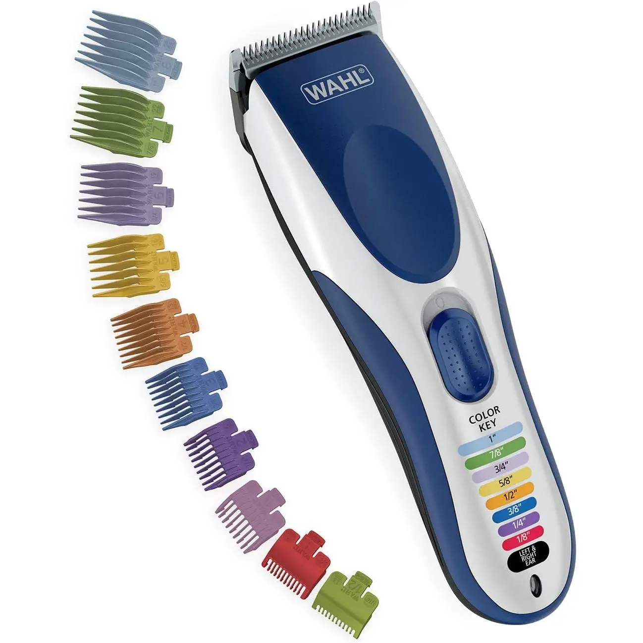 pro cordless rechargeable hair clipper & trimmer-easy color-coded guide combs-for men, women, & Children-model 9649p