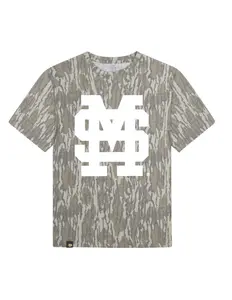 Mossy Oak M Over S Camo Short Sleeve T-Shirt, Hunting Graphic Tee, Fishing Camping Apparel, Outdoor Lifestyle Style