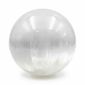 Selenite Gazing Ball for Meditation, Creativity &amp; Energy Cleansing