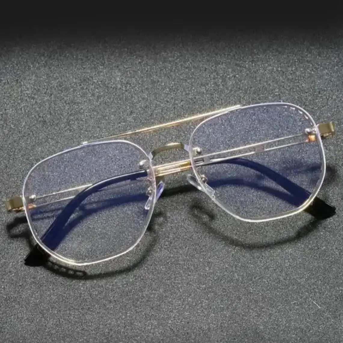 Men's Business Metal Frame Eyeglasses, Classic Tortoiseshell Accent Top Bar Optical Glasses, Retro Premium Eyewear for Office Business Meetings Daily Wear, Professional Fashion Accessories