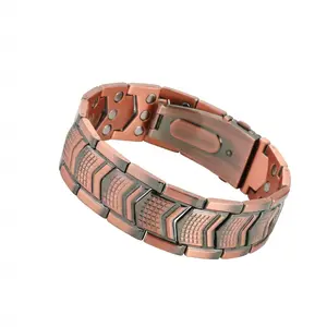 Antique Bronze Shield Men's Bracelet Adjustable, Perfect Gift for Boyfriend & Dad