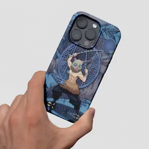 Demon Slayer Anime Phone Case, Inosuke Hashibira Anime Phone Cover, Kimetsu no Yaiba Japanese Case for lPhone 16 15 14 13 12 17 Air pro max, Gift for Anime Fan