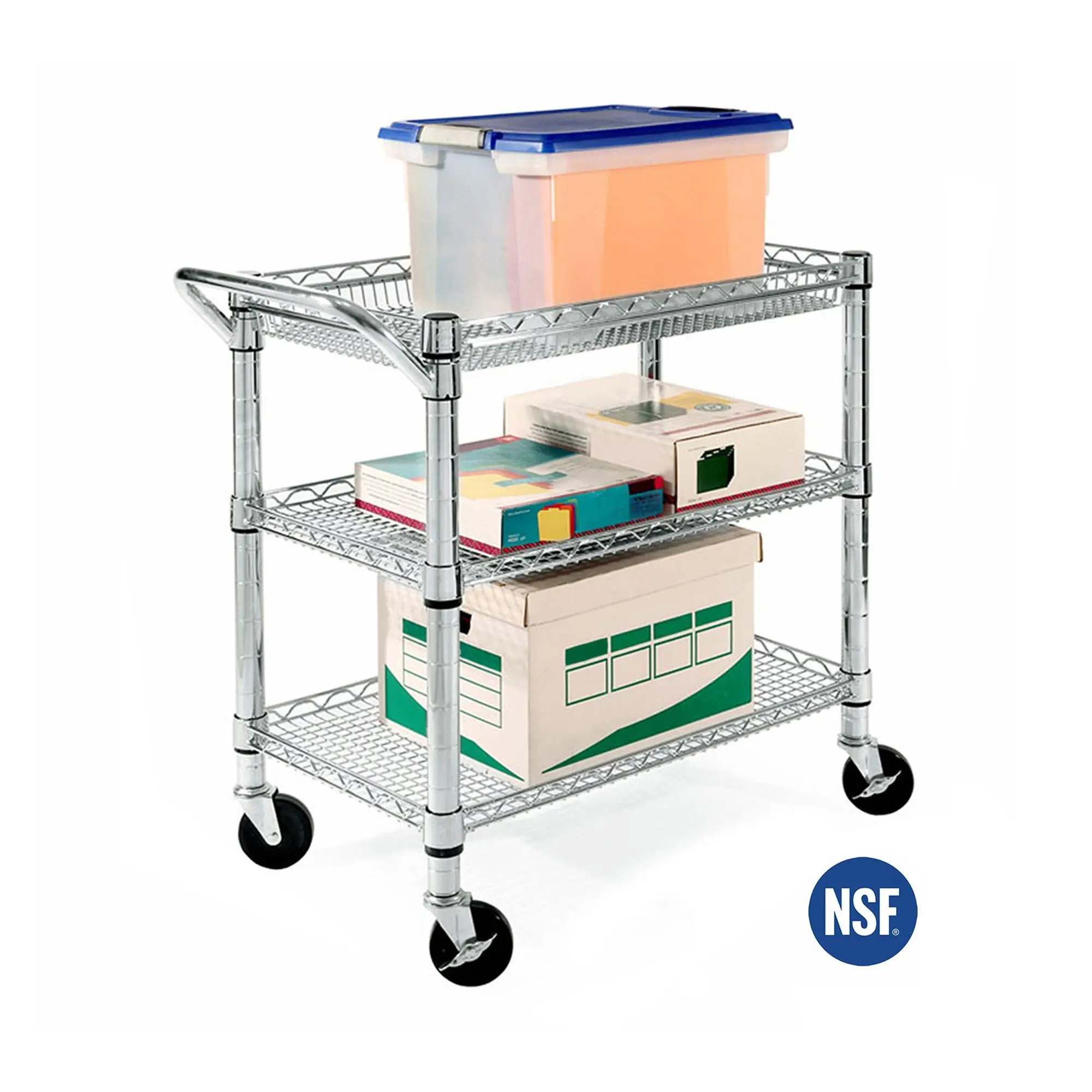 Seville Classics UltraDurable NSF Commercial Utility Cart Seville Classics UltraDurable NSF Commercial Utility Cart