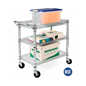 Seville Classics UltraDurable NSF Commercial Utility Cart Seville Classics UltraDurable NSF Commercial Utility Cart