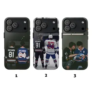 Shane Hollander Ilya Rozanov Hockey Phone Case – Vintage Friendship & Rivalry Aesthetic, Retro Sports Style, Hockey Duo Moments, Protective iPhone Case for Hockey Lovers, Fans, and Couples (Compatible iPhone 11–17)