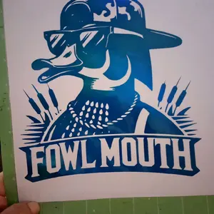 Fowl Mouth Duck Decal