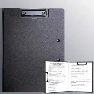A4 Plastic Clipboard with Lid, Lightweight Writing Folder, Clip File Organizer, School Office Supply, Student Worker Archive Pad Storage