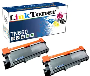 LinkToner TN660 Brother Compatible Toner Cartridge Replacement High Yield for Brother TN-660 BK TN630 2 Pack Laser Printer DCP-L2520D