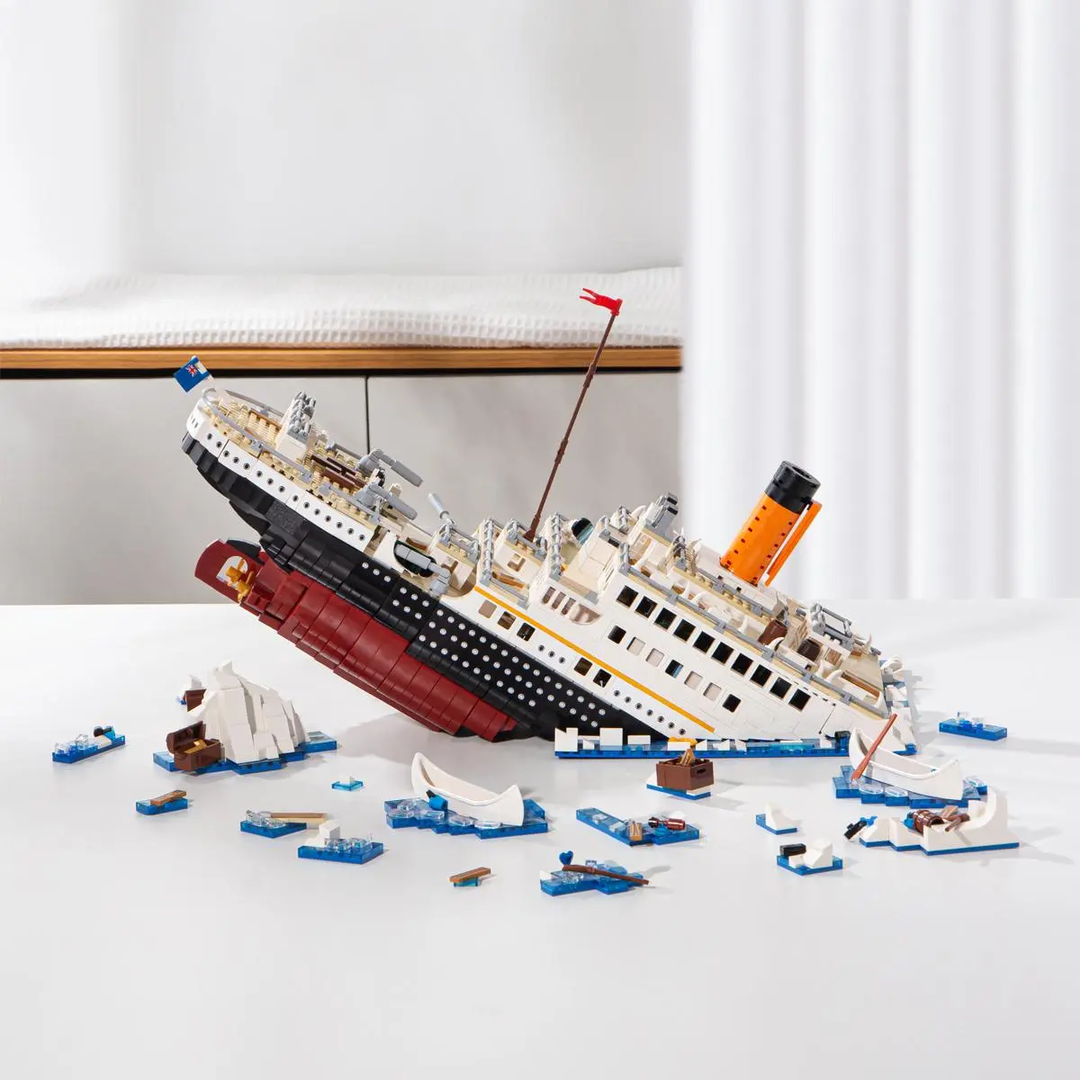 Titanic Model Building Blocks Toy, 2882pcs/set Small Particle Assembly Toy, Fun High Difficulty Model Building Toys Gift for Adult