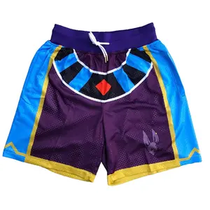 Beerus Gym Shorts Men's Shorts Workout Sport Knee Pants Men's， Summer Shorts, Sporty & Casual, Breathable & Lightweight Beachwear, Elastic & Drawstring Waist, With Pockets