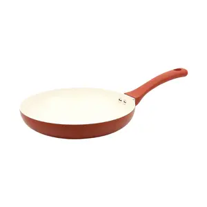 Ceramic 10In Aluminum Nonstick Frypan Red Canyon
