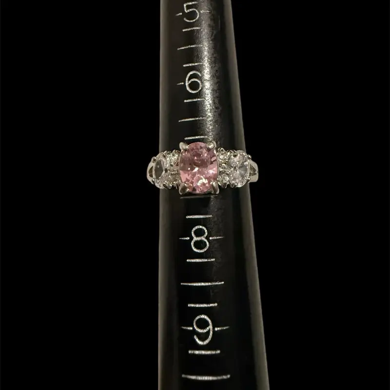 Rhodium electroplated ring
