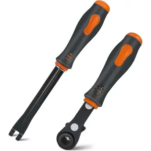 2 PCS Slack Adjuster Tools, 5/16'' Ratcheting Wrench Automatic Slack Adjuster Release Tools for Big Truck, Trailer Brake Adjustment Tool, Hand Tools for Mechanics  HARD EDGEHARD EDGE