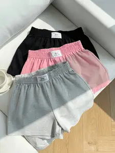 Women's Summer Casual Solid Color Loose-Fit Drawstring Gym Shorts, Lightweight Athletic Shorts, Comfortable Lightweight Gym Wear for All Seasons, Lightweight Workout Shorts