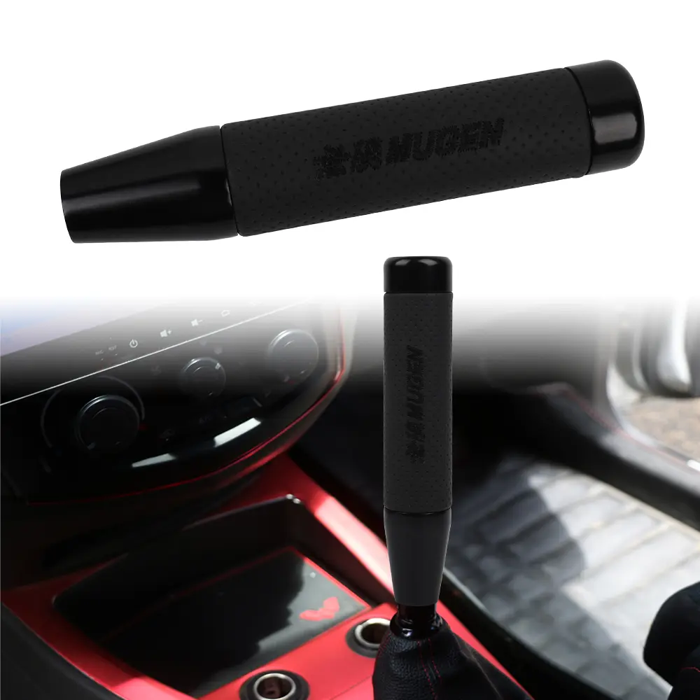 Brand New Universal 18CM JDM MUGEN Black Manual Transmission Long Gear Shift Knob shifter