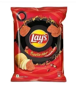 Lays Sizzling Hot Spicy Crunchy Chips, Indian Snack
