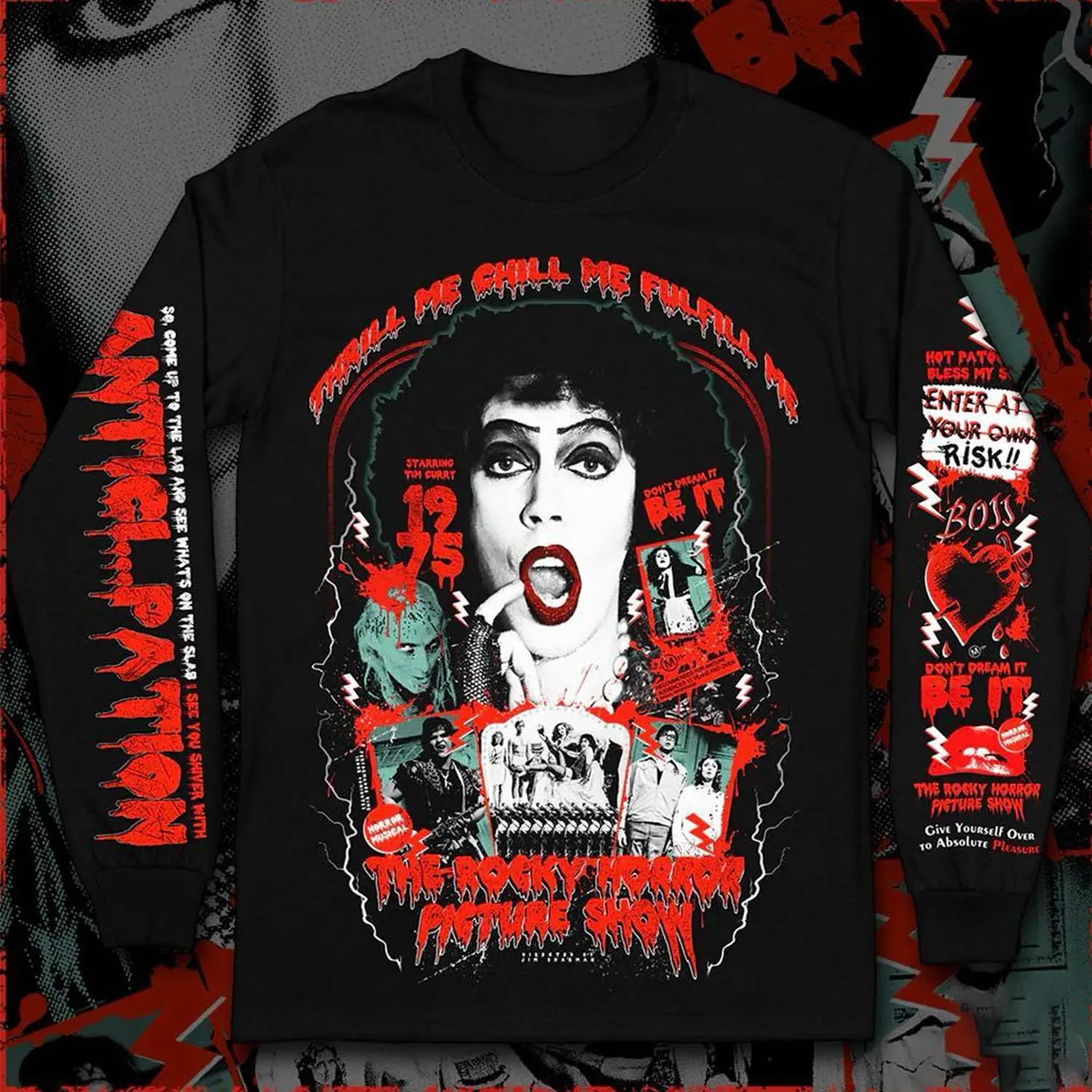 Vintage Rocky Horror Picture Show 4 Side Sweatshirt , Tim Curry Sweatshirt , Horrnor Movie Shirt , Gift For Fan , Unisex 100% Cotton Tee