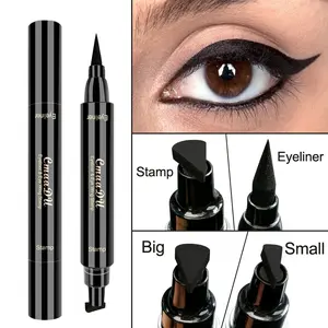 2-in-1 Winged Eyeliner Stamp | Double Head Waterproof Eyeliner Pen | Smudge-Proof Quick Dry Black Eyeliner