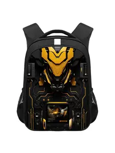 Cyberpunk Mechanical Print Large Capacity Backpack, Multi-Pocket Outdoor Hiking Camping Sport Bag, Lightweight Casual Men's Shoulder Bag, Backpack for School