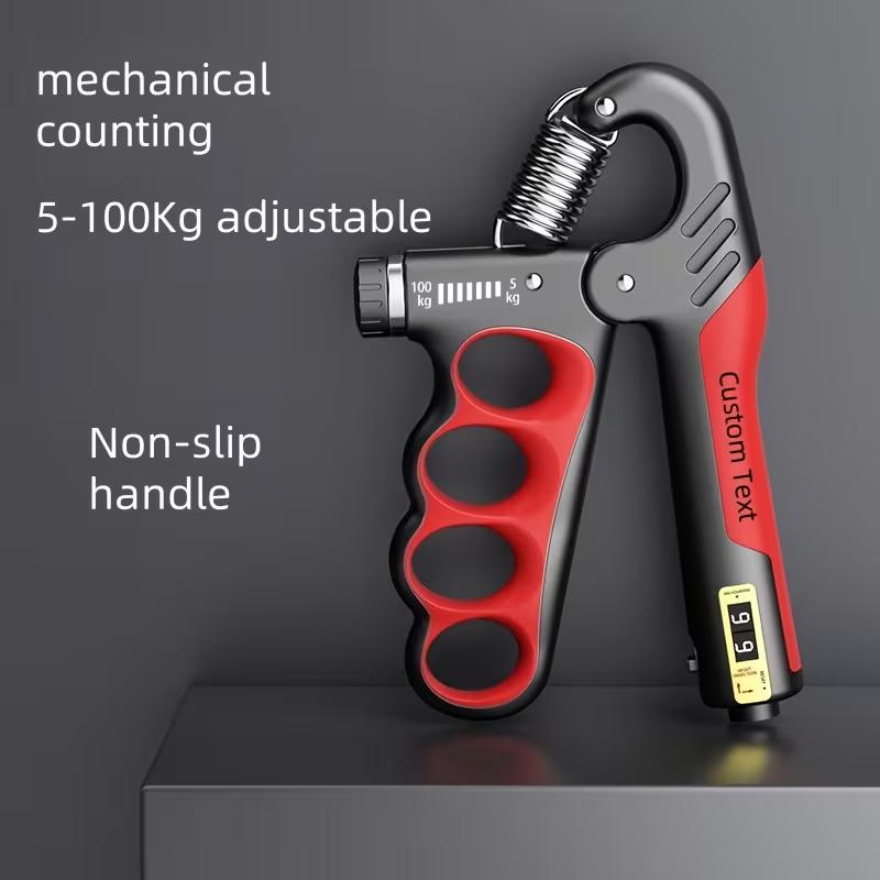 Adjustable Hand Grip Strength Trainer 5–100kg with Mechanical Counter, Forearm Grip Strengthener, Hand Exerciser for Home Gym Workout