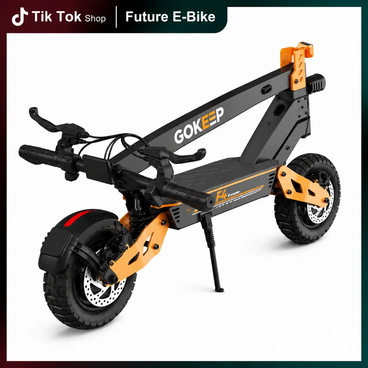 Unisex Adult-Size F4 All Terrain Functional Electric Scooter - 1000W Peak Motor, 20MPH Speed, 35Miles Range, 3-Second Folding, 265LBs Load Capacity, Dual Shock Absorption, for Commute Riding