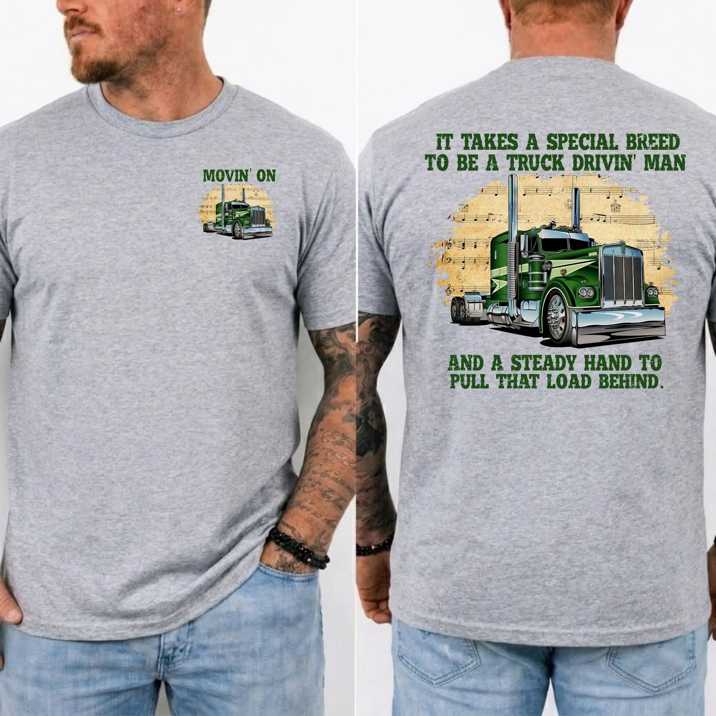 Movin' On Trucker T-Shirt, Vintage 70s TV Show Tee, Retro Big Rig Trucking Graphic T Shirt, CB Radio Driver Gift, MADE IN USA