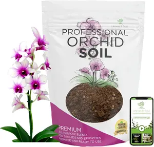 Orchid Soil 8.2 QT Premium All Purpose Blend | Ready to Use for Orchids, Bromeliads, Epiphytic Plants | Lava, Calcined Clay and Pinebark | Made in USA