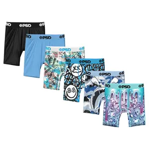PSD Youth Boys Boxer Brief 6 Packs - Soft, Breathable and Stretchy Comfortable Underwear for Active Kids