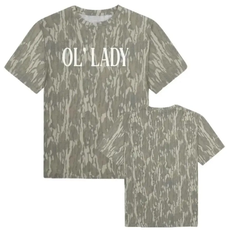 Mossy Oak Ol Lady Camo Shirt Unisex 2026 Streetwear Hunting Tee, 3D Hunting Camo T-Shirt, Deer Hunting Shirt, Gift For Men