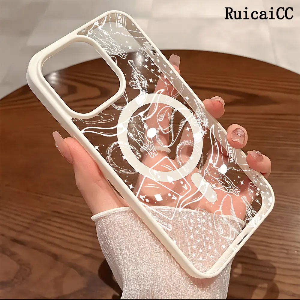 Premium Magnetic Phone Cases for iPhone11/12/13/14/15/16//17/Air/promax/Plus Western Cowboy Dreamscape 2k cased MagSafe Ready, Anti-Fall, Springtok and Ultra-Thin Design | Perfect for Everyday Use Screen Protector Resistance Shockproof Tpu Cover Aesthetic