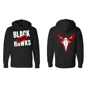 BLACK-OXFORD-HAWKS Heavyweight Hoodie And Shirt