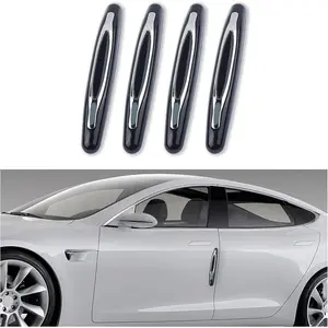 PCS Car Door Edge Guards,AntiScratch Car Door Protector Trim Strip with Self Adhesive for Car Decor,Universal Exterior Car Accessories Door Guards for Cars Trucks SUVs (Black)