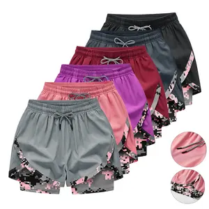 Women’s yoga shorts with lining, summer women’s running shorts, fitness training shorts, gym outfits, summery vibe
