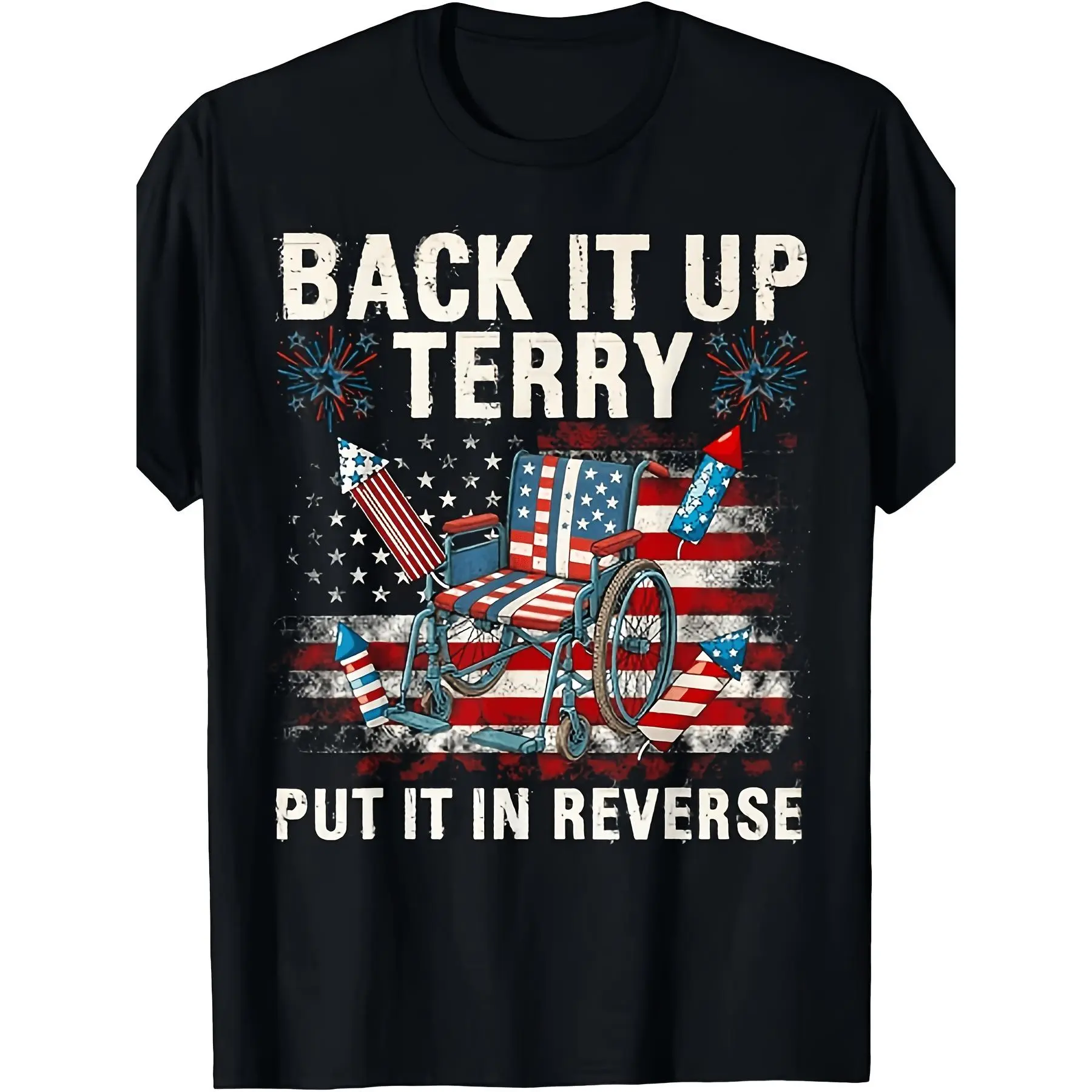 Men’s & women’s “Back it up, put it in reverse” funny Fourth of July unisex 100% cotton T-shirt—soft, all-season casual streetwear essential, versatile all-season style — 220 g