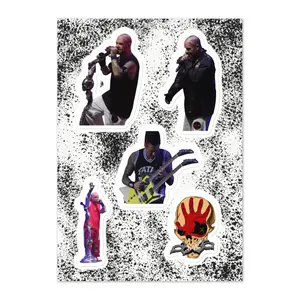 Five Finger Death Punch Concert Photo Sticker sheet Vinyl Glossy