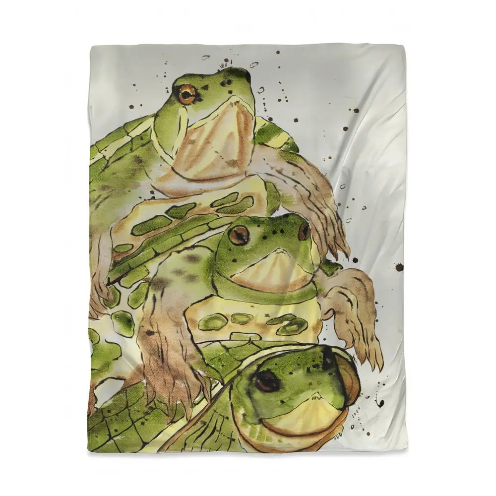 Begin Home Decor 3817-VWCT-AN451 Three Aquatic Turtles Twin Size Duvet Cover - Bedroom Home Decor