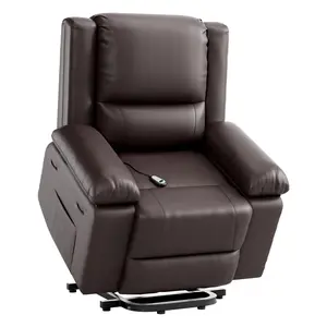 Garvee Power Lift Recliner Chair with Electric Lift, Massage, Heat Features, PU Leather, Remote Control, Side Pocket, Adjustable Back and Legs, Designed for Elderly and Mobility Impaired Adults, Available in Multiple Colors