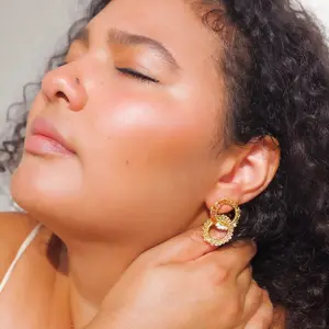 Circle Nova Crochet Earrings - Geometric earrings