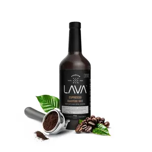 LAVA Premium Espresso Martini Mix, Cold Brew Espresso, 65mg Caffeine Per Serv., No Artificial Sweeteners, Colors, or Flavors, 1-Liter (33.8oz) Drink