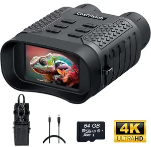 Night Vision Goggles, 4K Night Vision Binoculars for Adults, Upgraded 3.1" Large Screen & 4400mAh Rechargeable Battery, View in 100% Darkness with 7-Level Adjustment for Hunting, 64GB Card tiktokshopspringglowup