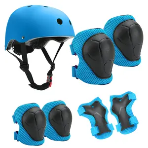 Children's roller skating protective gear, balance bike skateboard protective gear, skating knee pads, elbow pads, bicycle six or seven-piece set