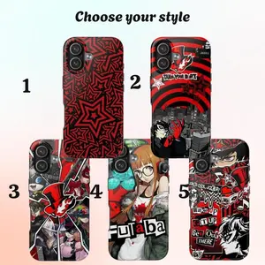 Persona 5 Phone Cover for 17 Air Pro Max, Accessory For IPhone 12, 13, 14, 15, 16, Phantom Bold Anime Phone Cover, Bold Anime Case