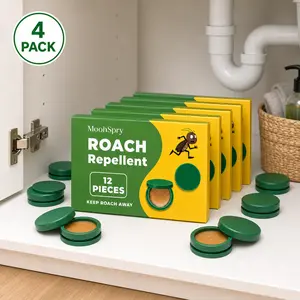MoonSpry Roach Repellent, Domestic Dormitory Kitchen Powerful Cleaning Cockroach Exterminator Cockroach Gel Bait Pest Control Kit Rodent Repellent Pouches for Indoor & Outdoor Multi-Surface Microfiber Floor Mop roach killer indoor infestation and Trap moo