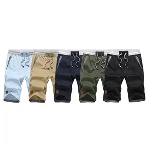 【3PCS】Men's casual athletic basic shorts, 3/4 length, slanted pocket design, for everyday wear