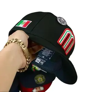Mexico World Baseball Classic Black Cap Featuring Mexico Flag, Adjustable Classic Streetwear Style, 2026 All Season Trend Durable Sports Fashion Headwear for Daily Use 4