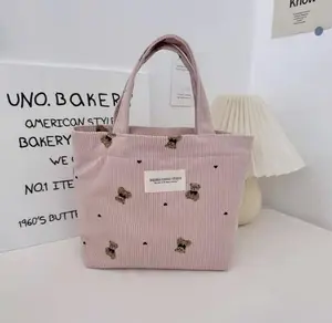 The Blush Teddy Bow Tote Bag