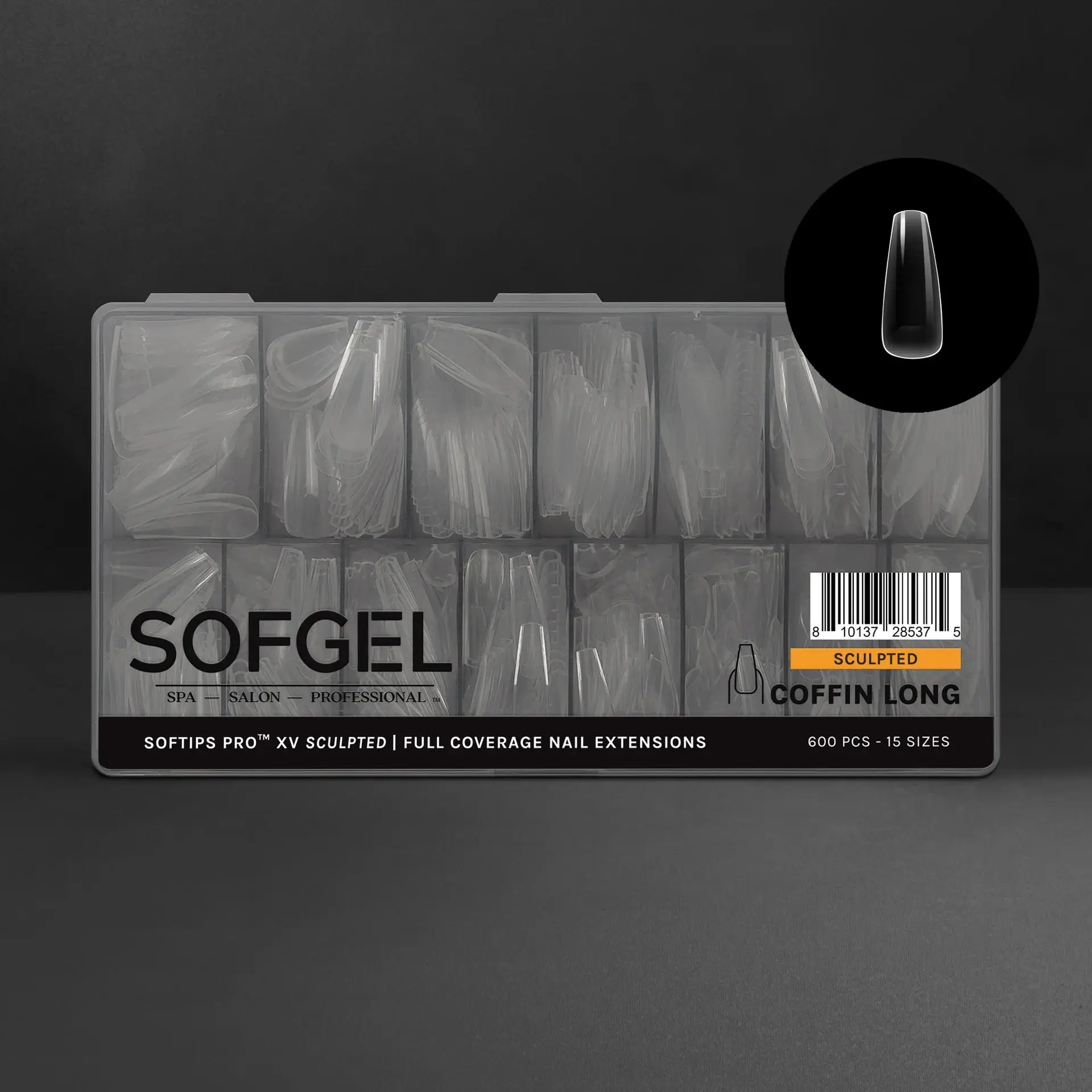 SOFGEL SOFTIPS PRO™ XV SCULPTED- COFFIN SOFGEL SOFTIPS PRO™ XV SCULPTED- COFFIN